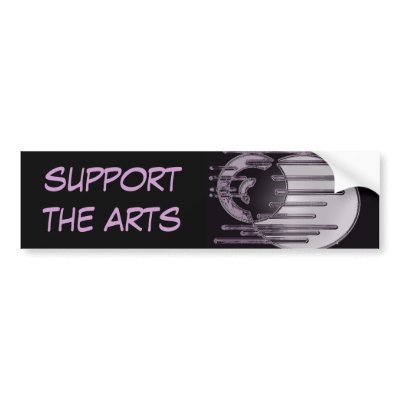 5.11b, support the arts bumper sticker