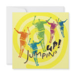 5.25x5.25 Yellow Jumpin' Up! Invitation