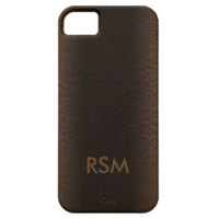 5/5s faux leather-look monogram iPhone 5 cover