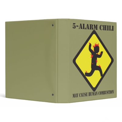 5 Alarm Chili School Binder by TheCultureShock