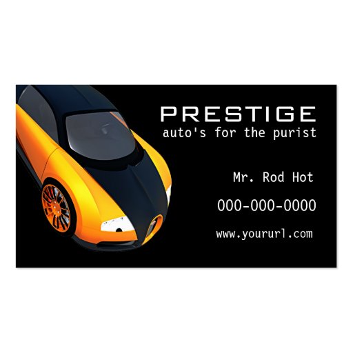 #5 Automotive Industry business card (front side)