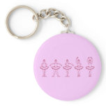 5 Ballet Positions Keychain