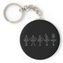 5 Ballet Positions Keychain