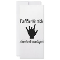 5 bier für mich und meine kumpels icon rack card