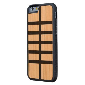 5 Bisected Black Lines Cherry iPhone 6 Bumper Case