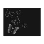 5 Black Butterflies Post Card