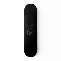 5 Black Butterflies Skateboard