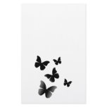 5 Black Butterflies stationery