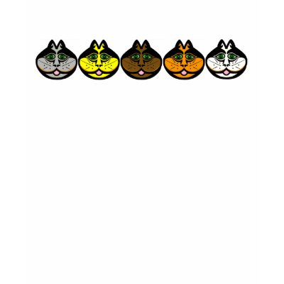 5 cats shirts by syancey