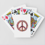 5-Color Jagged Peace Playing Cards playing cards