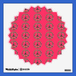 5-Color Jagged Peace Tiled Starburst Wall Decal wall decals