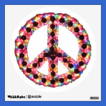 5-Color Jagged Peace Wall Decal wall decals
