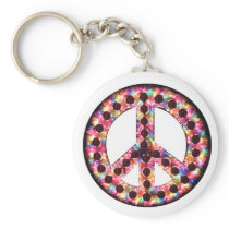 5-color peace keychain