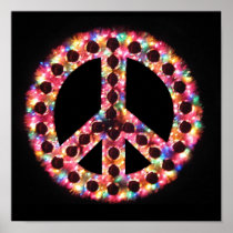 5-color peace sign poster