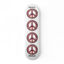 5-color peace skateboard by wreathmanbob 5-color peace skateboard