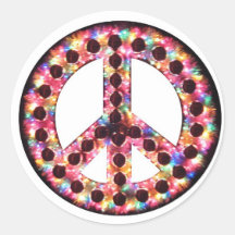 5-color peace sticker