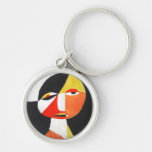 5 coloured man key chains