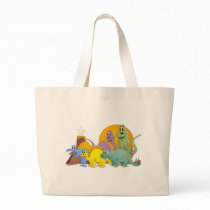 5 Dinosaur Friends Canvas Bags