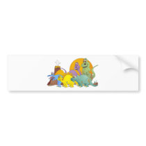 5 Dinosaur Friends Bumper Stickers
