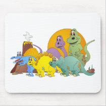 5 Dinosaur Friends Mousepads