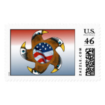 5 Eagle Flag postage