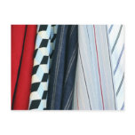 5 Fabrics With Geometric Patterns Post Card