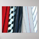 Five Fabrics With Geometric Patterns