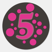 5-Five Round Stickers