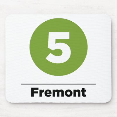 5-fremont-black mousepad by phillustrations
