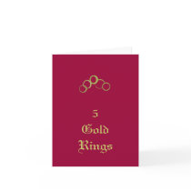 5 Gold Rings - Holiday cards