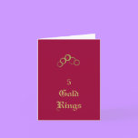 5 Gold Rings - Holiday cards