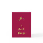 5 Gold Rings - Holiday cards