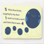 5 Little Birds Mouse Pad