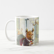 5 Little Pigs: The Roast Beef Pig Coffee Mugs