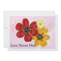 5 Love Never Dies Personalized Announcement