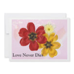 5 Love Never Dies Personalized Announcement