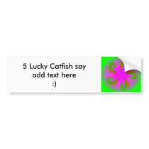 5 Lucky Catfish #2 bumper stickers