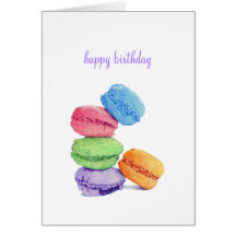 5 Macarons Birthday Card