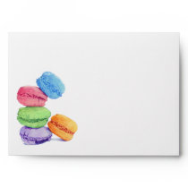5 Macarons Card Envelope envelopes