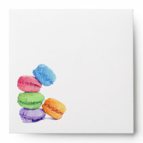 5 Macarons Invitation Envelope envelopes