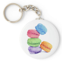 5 Macarons Keychain keychains