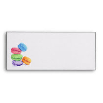 5 Macarons Letterhead Envelope envelopes