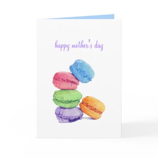 5 Macarons Mother's Day Card card