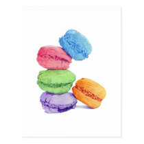 5 Macarons Postcard postcards