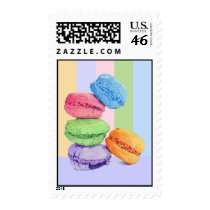 5 Macarons stripes Stamp