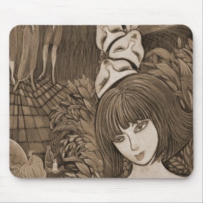 '5 Masks' Mouse Pads by cowelljude