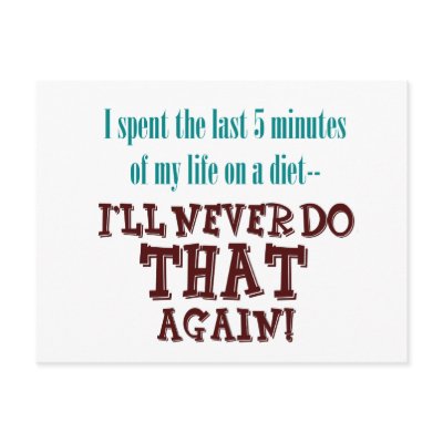 5 Minute Diet Postcard by jaisjewels