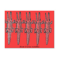 5 O'croc traffic postcards by holycrocodile 5 O'croc traffic postcards