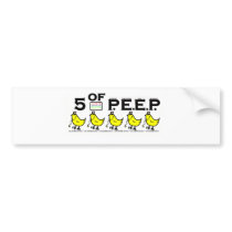 5 of P.E.E.P. bumper stickers