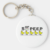 5 of P.E.E.P. Keychains